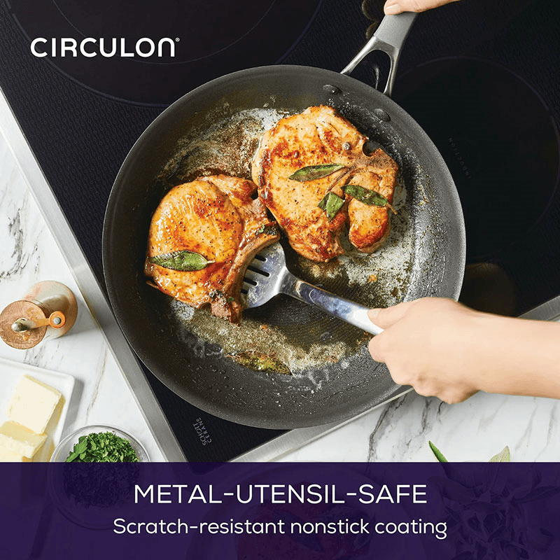 A1 Scratch Defence Covered Skillet, Grey