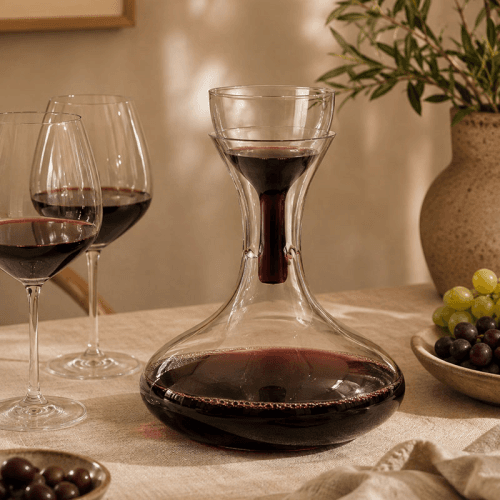 Image showing the Wine carafe and aerator, Clear product.