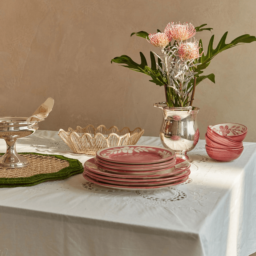 Flor Side Plate, Vintage Rose