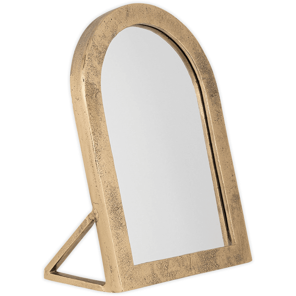 Cayce Vanity Mirror, Antique Brass