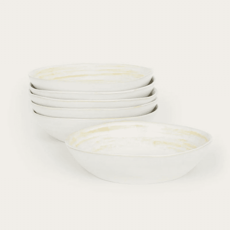 Amberley Pasta Bowl, Yellow