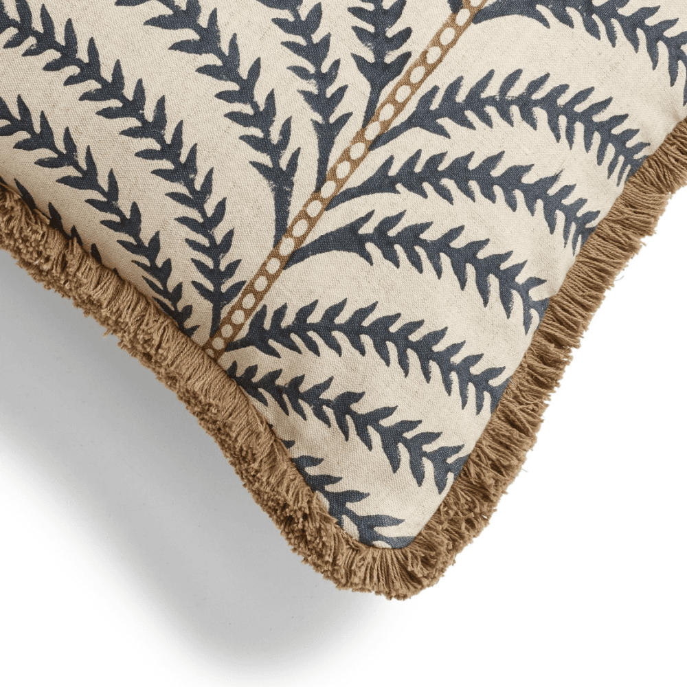 Areca Bolster Cushion, Air Force Blue