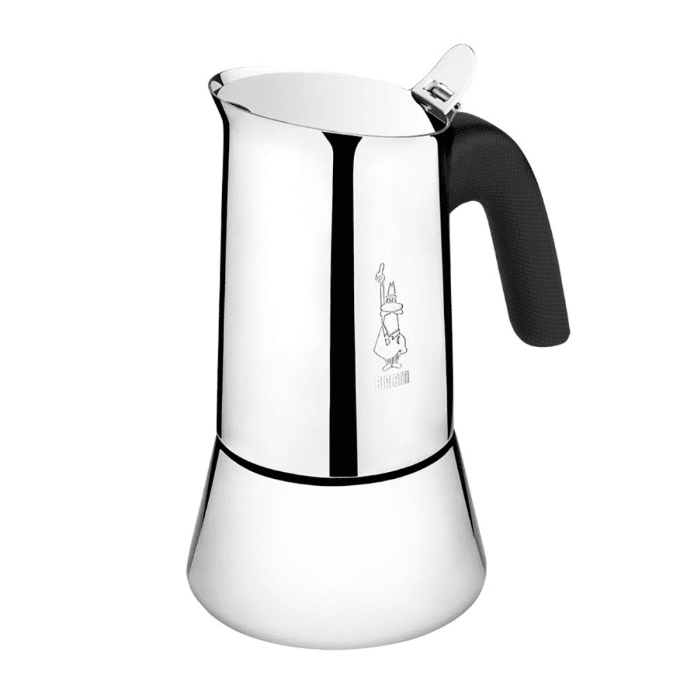 Venus Induction stainless steel stovetop coffee maker, Silver