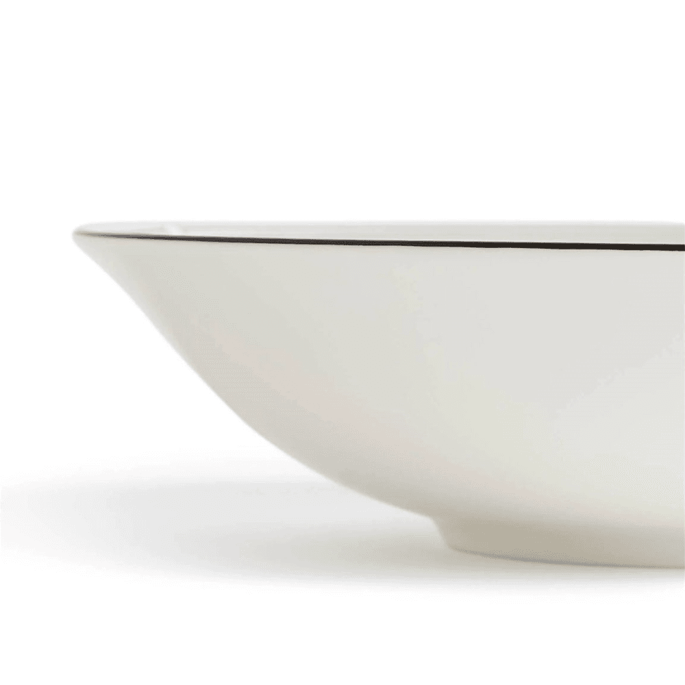 Luxe Graphite Soup/Noodle Bowl, Black & White