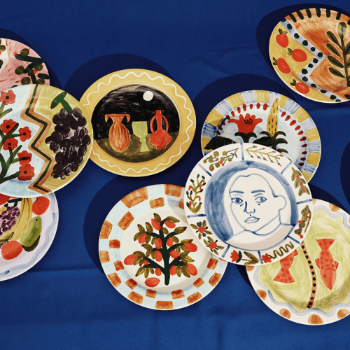 Image showing the Santiago de Borja by Shurleey Set of 2 Dinner Plates, 02 Dreams Delicia product.