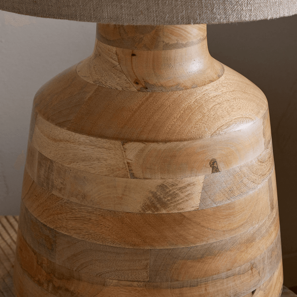 Kayo Kayo Statement Table Lamp Mango Wood, Natural