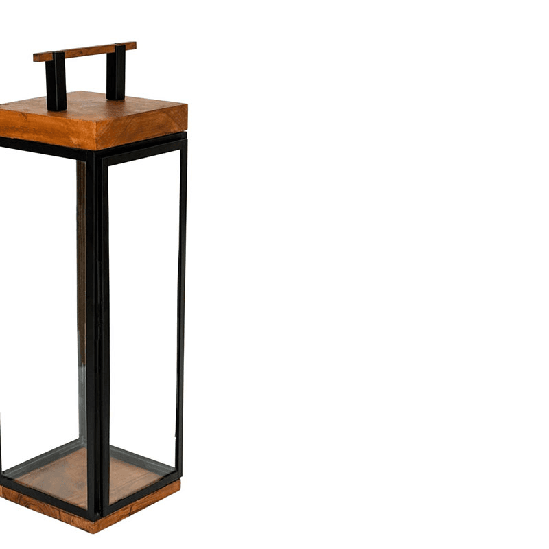Grace Lantern, Black/Brown