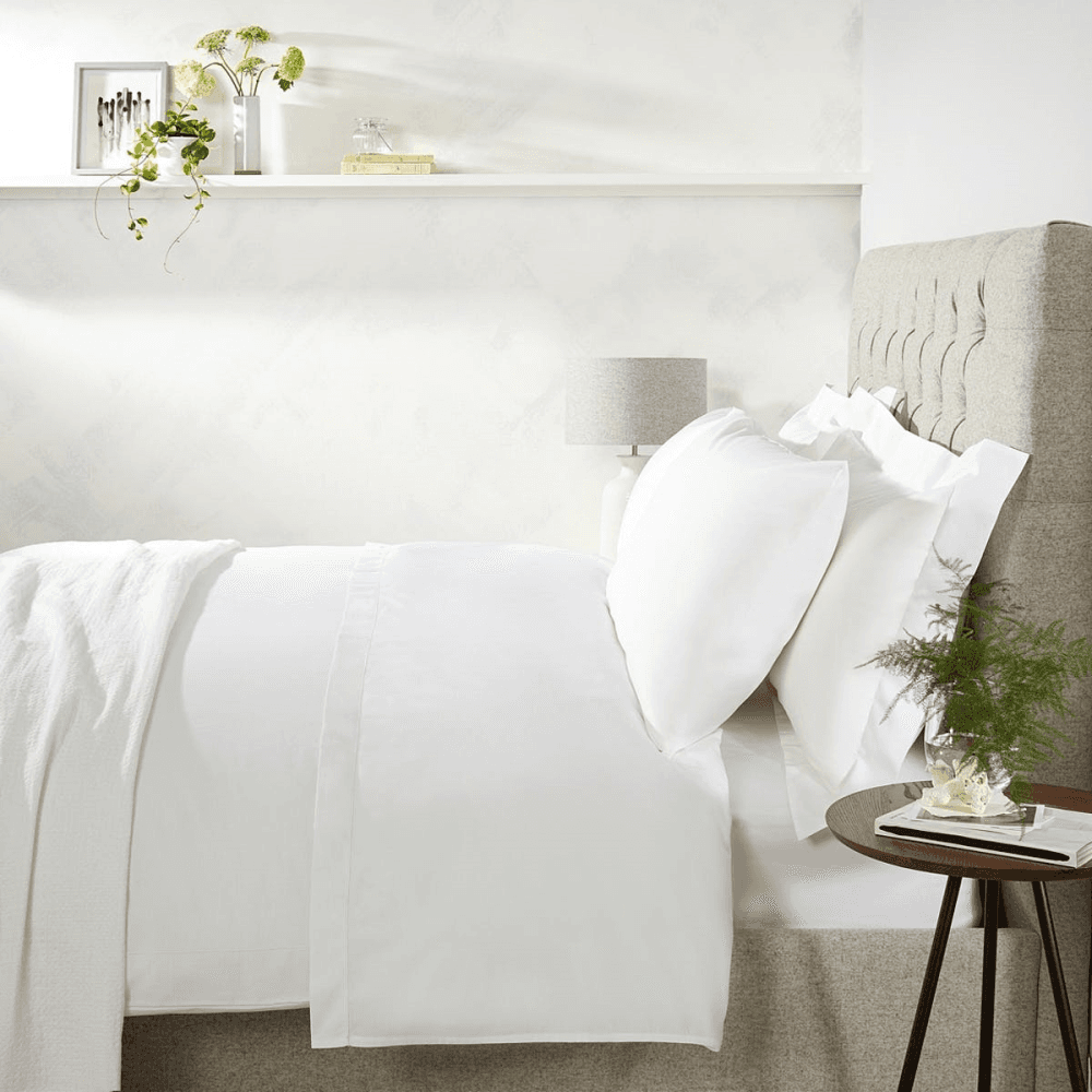 Symons Single Row Cord Fitted Sheet, White