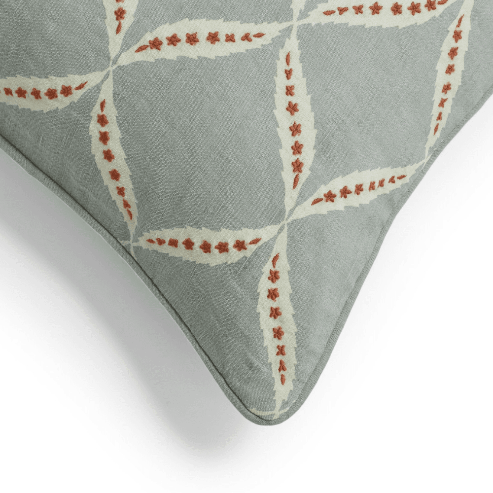 Nava Cushion Cover, Gainsborough Blue