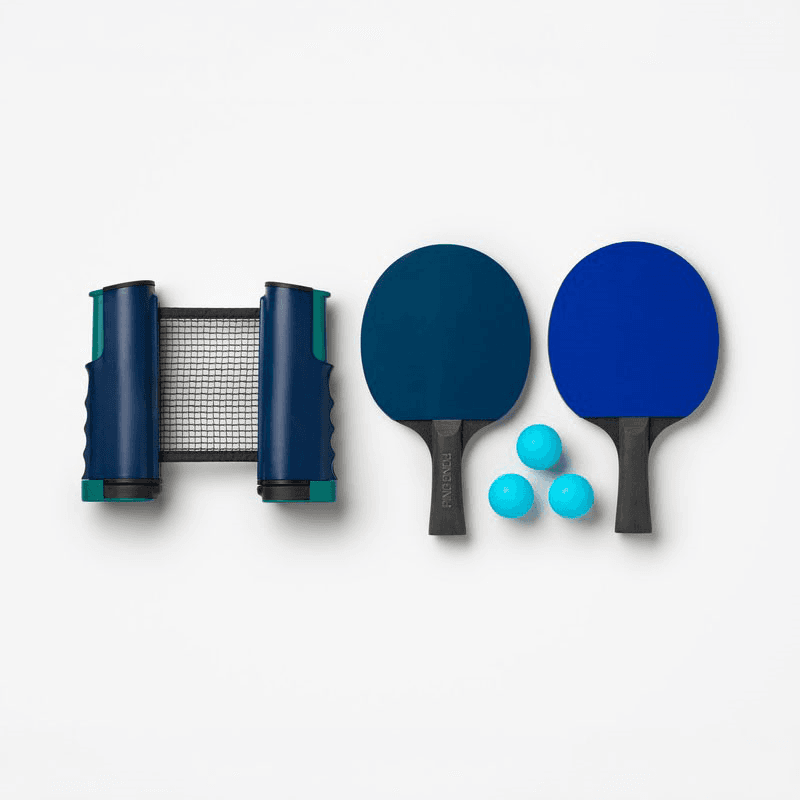 Portable Table Tennis Set, Blue Multi
