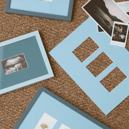 Image showing the Marco A4 Frame and Instax Mini x 3 Picture Frame Mount product.