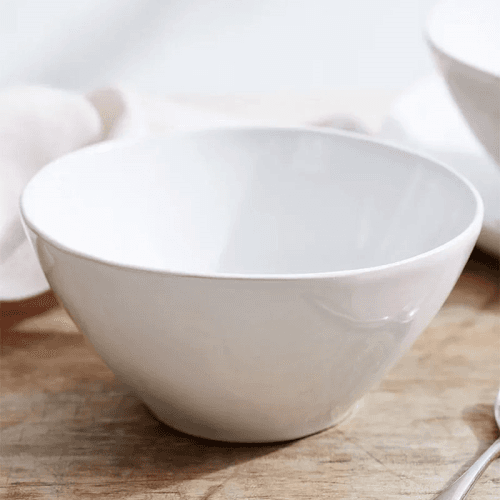 Image showing the Portobello Set Of 4 Cereal Bowl, White product.