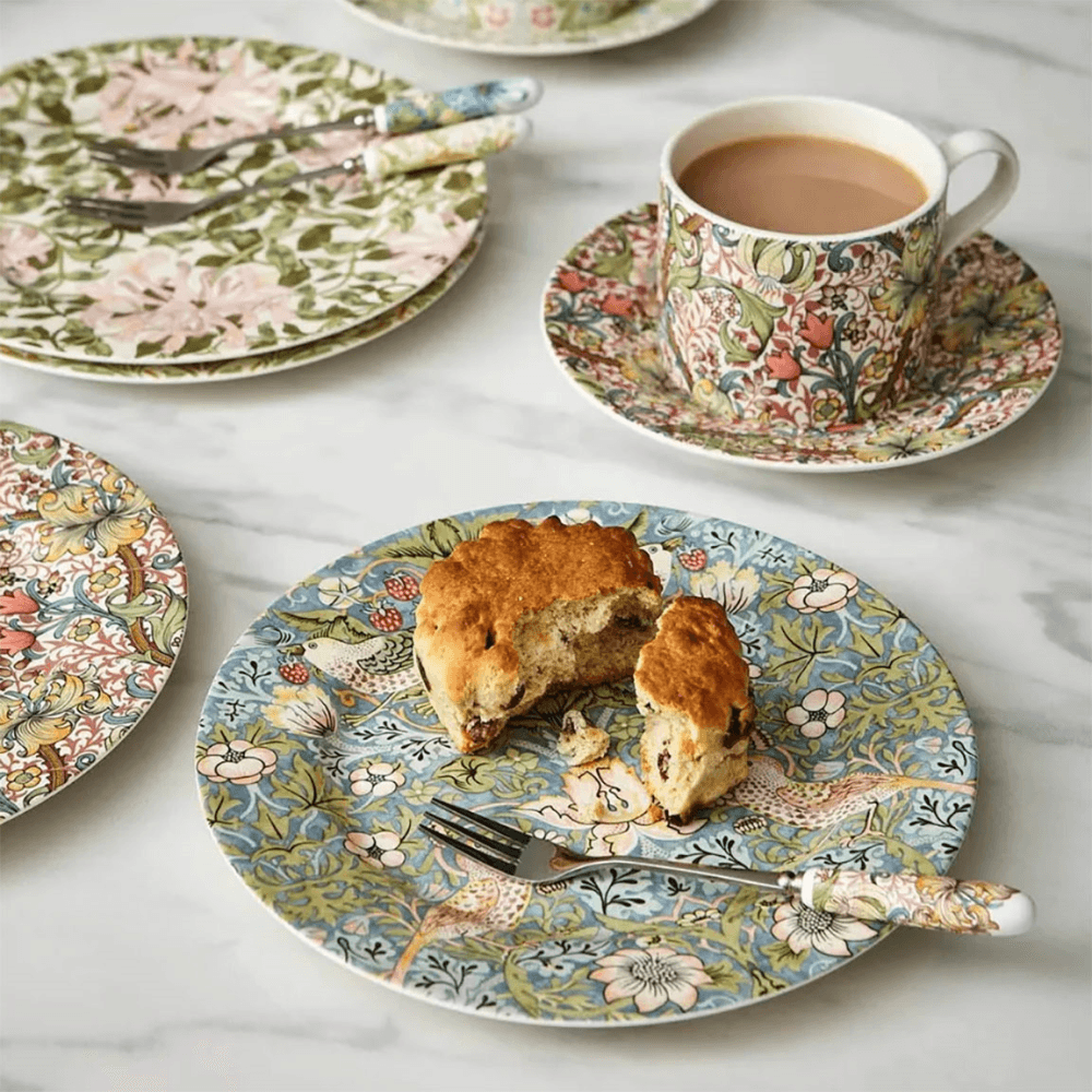 Morris & Co Set of 4 Side Plates, Multi
