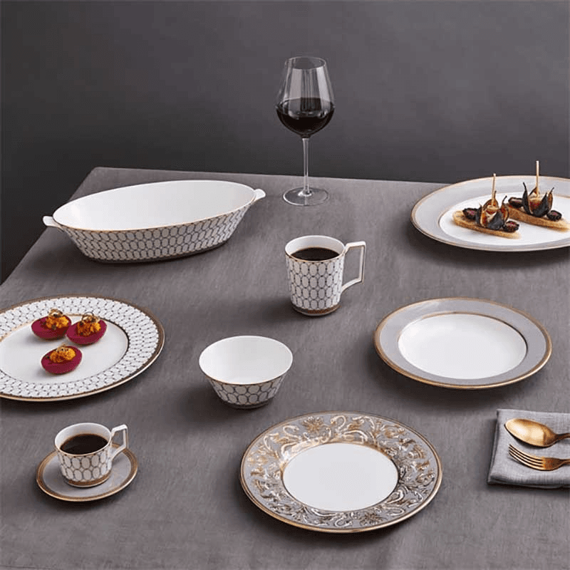 Renaissance Serving Bowl, Grey