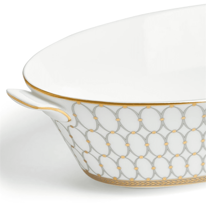 Renaissance Serving Bowl, Grey