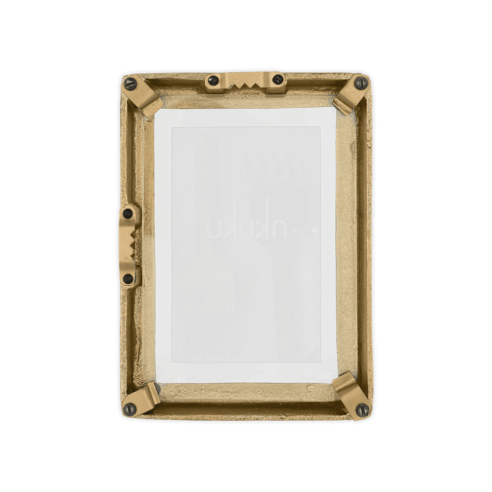 Jahala Wall Hung Photo Frame, Antique Brass