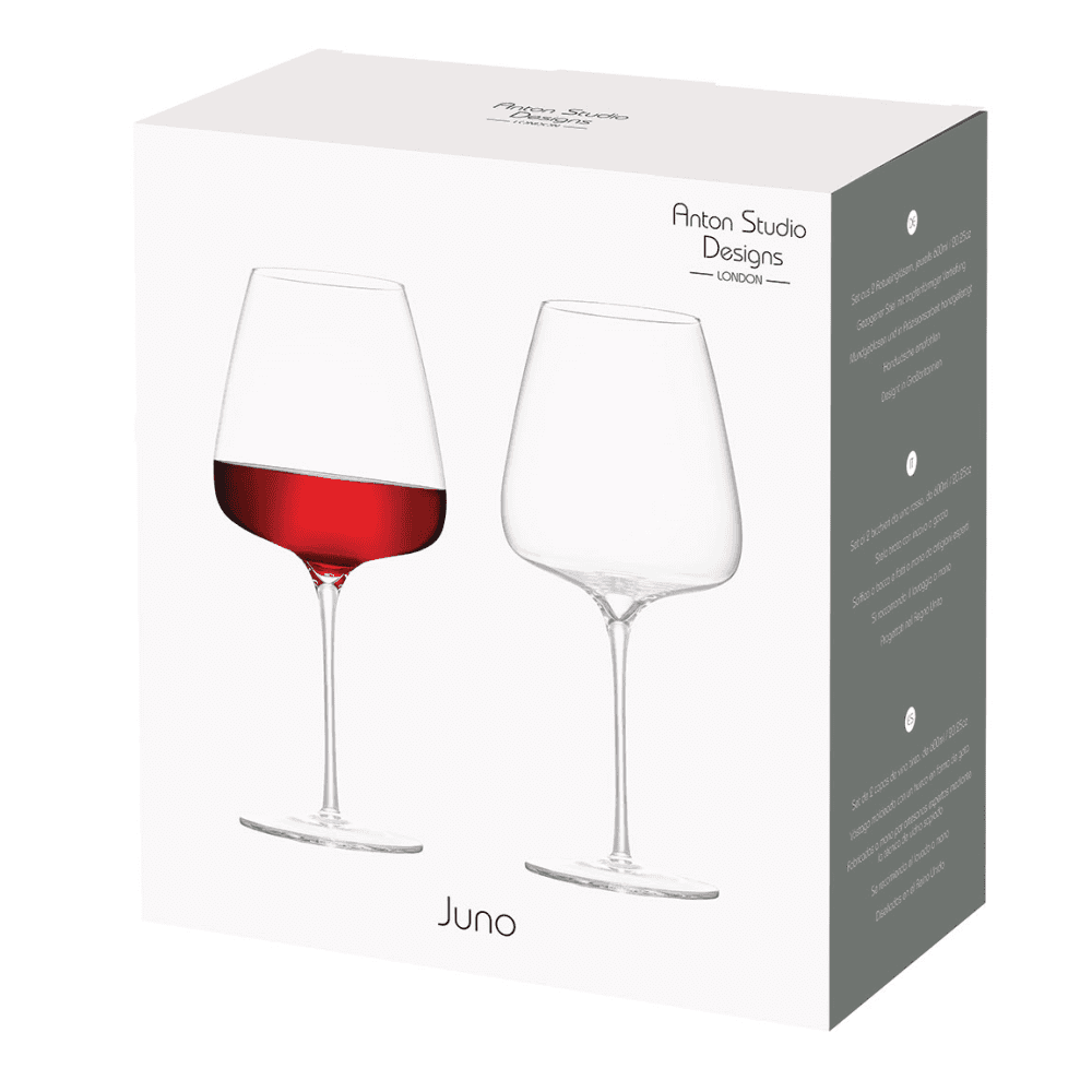 Juno Set of 2 Red Wine Glasses