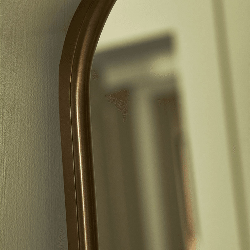 Bowcott Arched Leaning Mirror, Bronze Finish