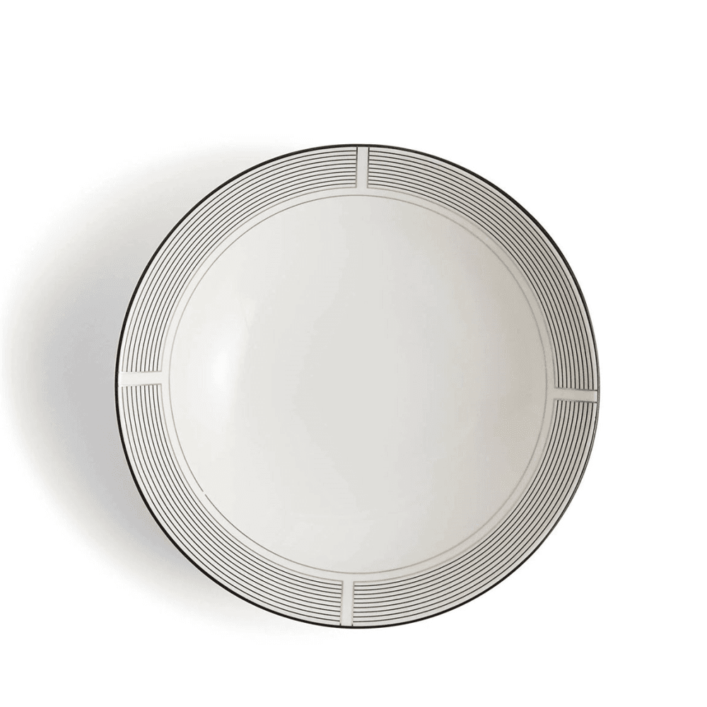 Luxe Graphite Soup/Noodle Bowl, Black & White