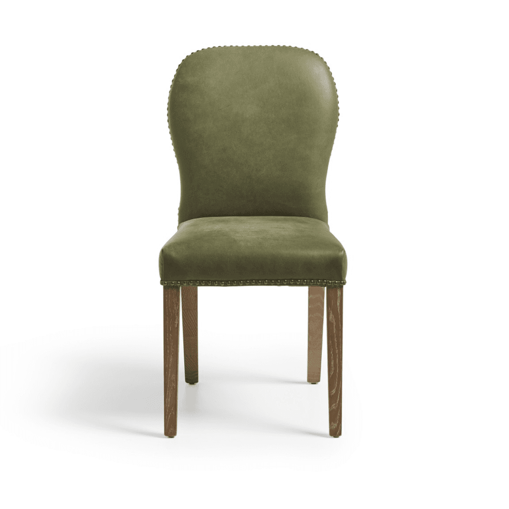 Stafford Leather Dining Chair, Spruce