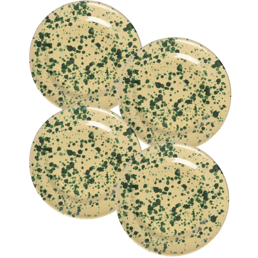 Splatter Set of 4 Dinner Plates