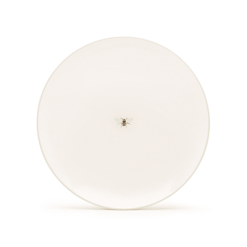 Bees Dinner Plate, Natural