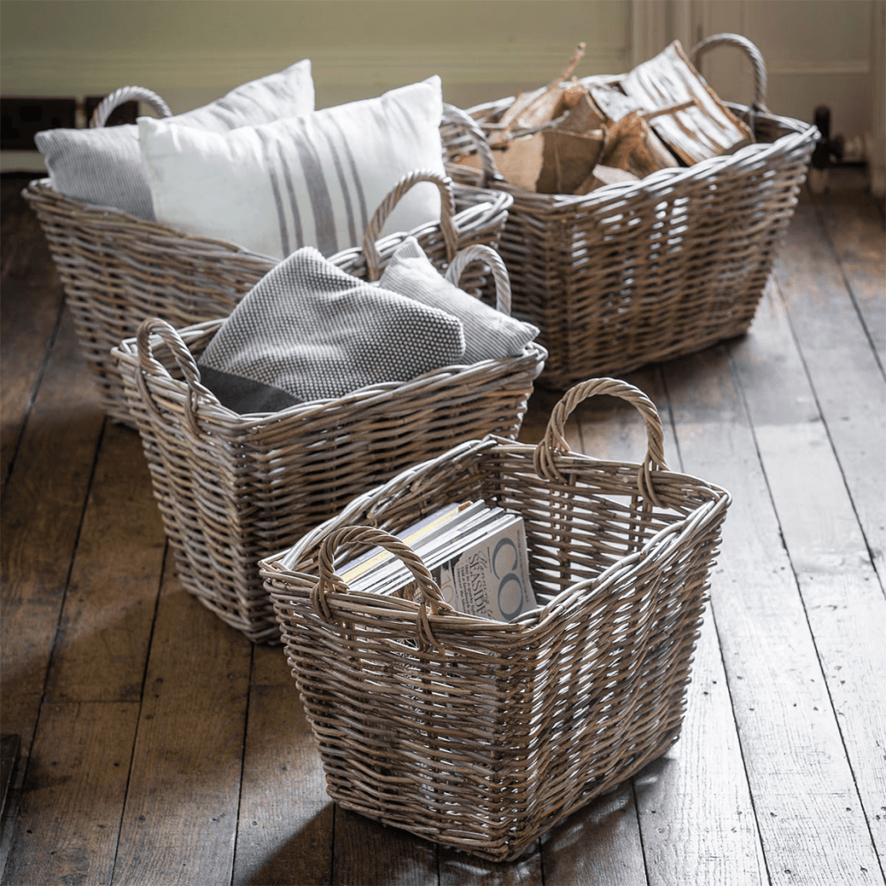 Bembridge Set of 2 Storage Baskets with Handles, Natural