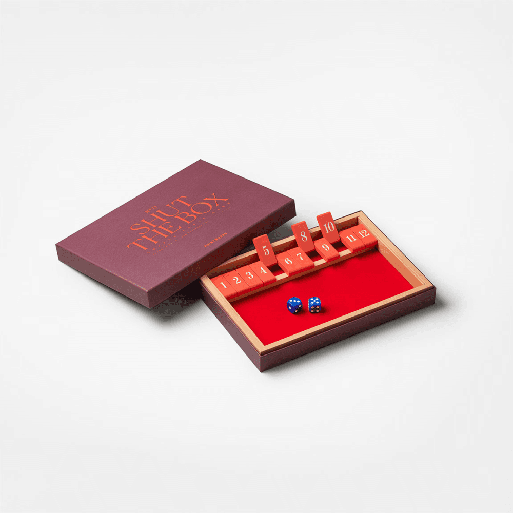 Classic Shut the Box, Deep Maroon