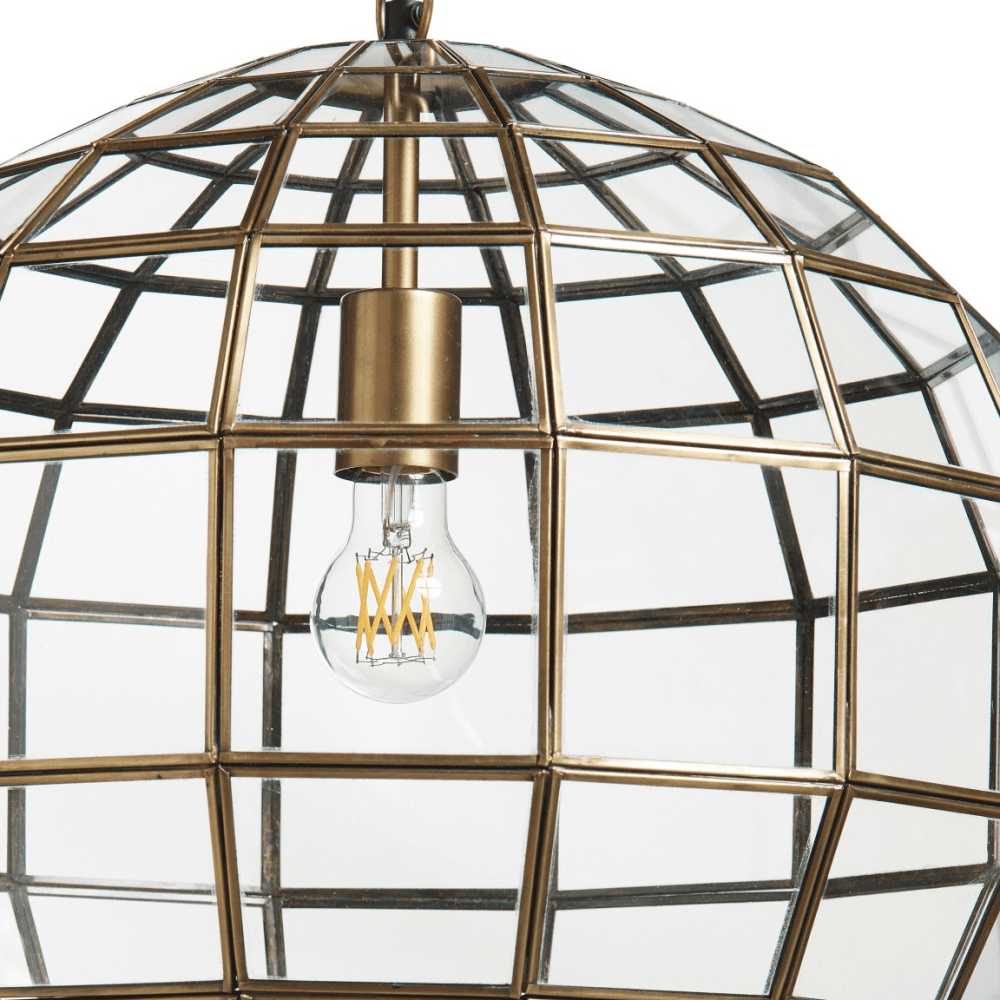 Rennell Pendant Lamp, Antique Brass