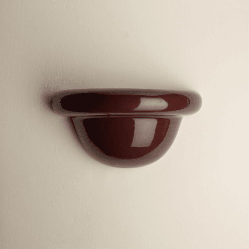 Image showing the Redonda Uplight Ceramic Sconce Wall Light product.