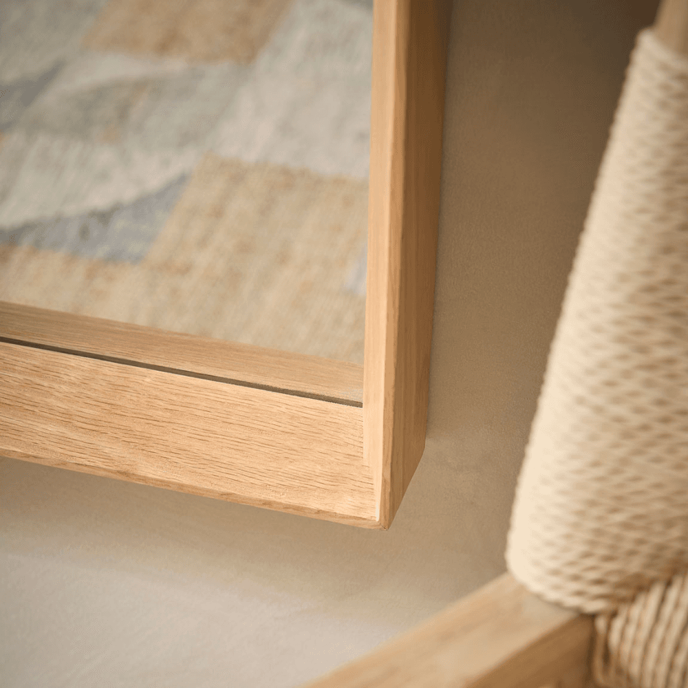 Deep Framed Mirror, Oak