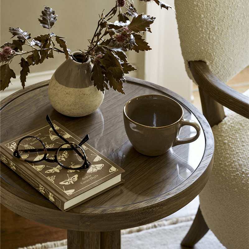 Westbury Round Side Table, Natural