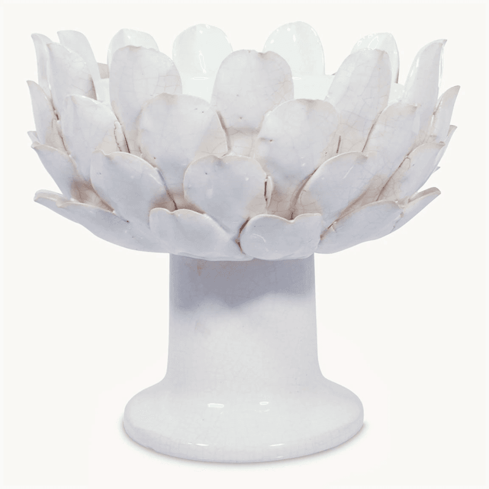 Birkdale Decorative Artichoke Bowl, White