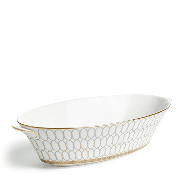 Renaissance Serving Bowl, Grey