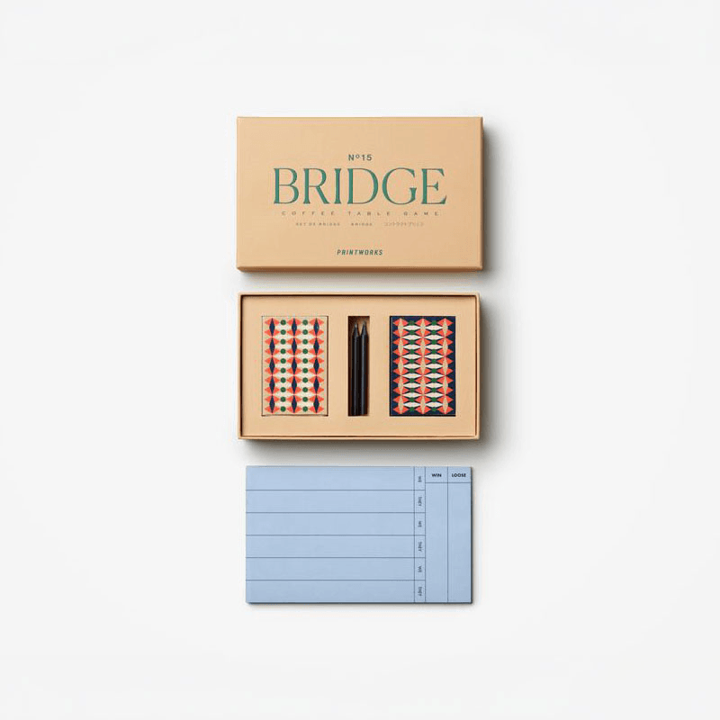 Classic Bridge Set, Orange Multi