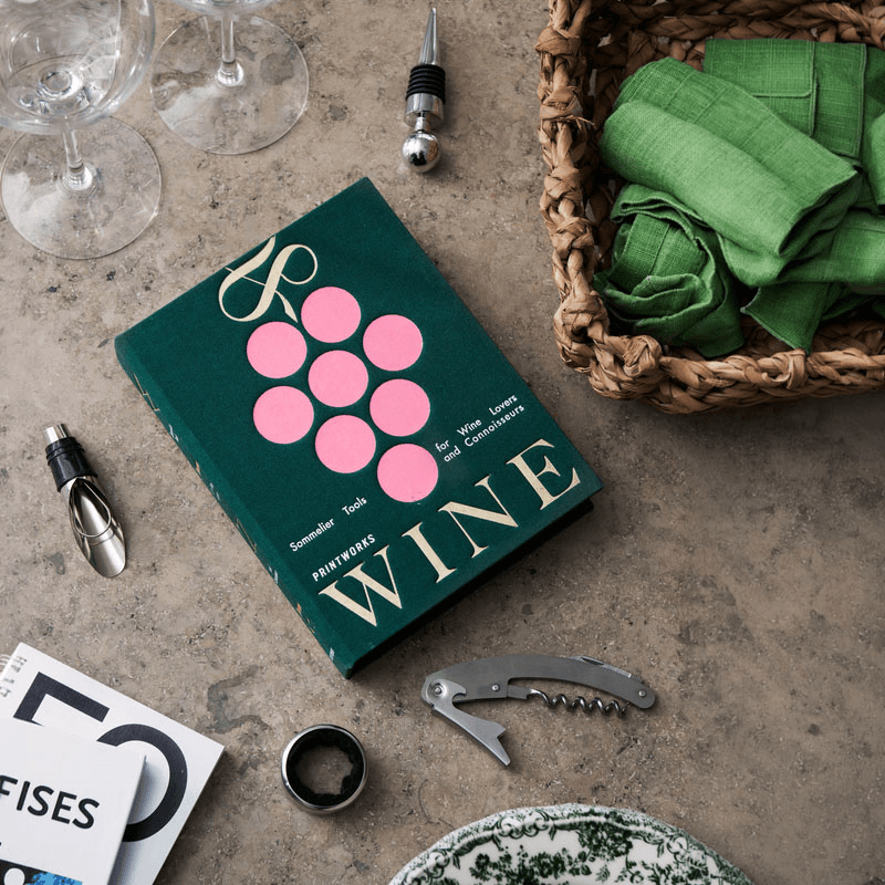 The Essentials Wine Tools, Green/Pink