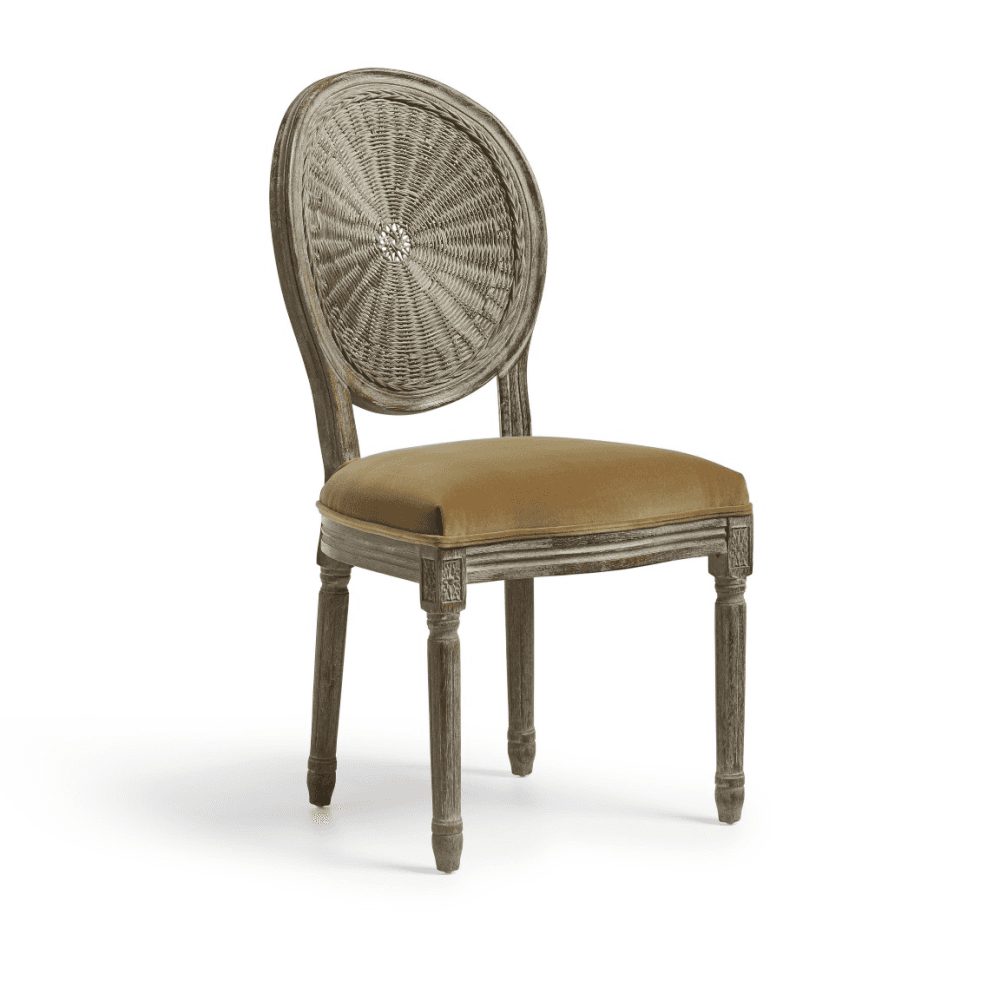 Washakie Velvet Dining Chair, Fawn Velvet Fawn