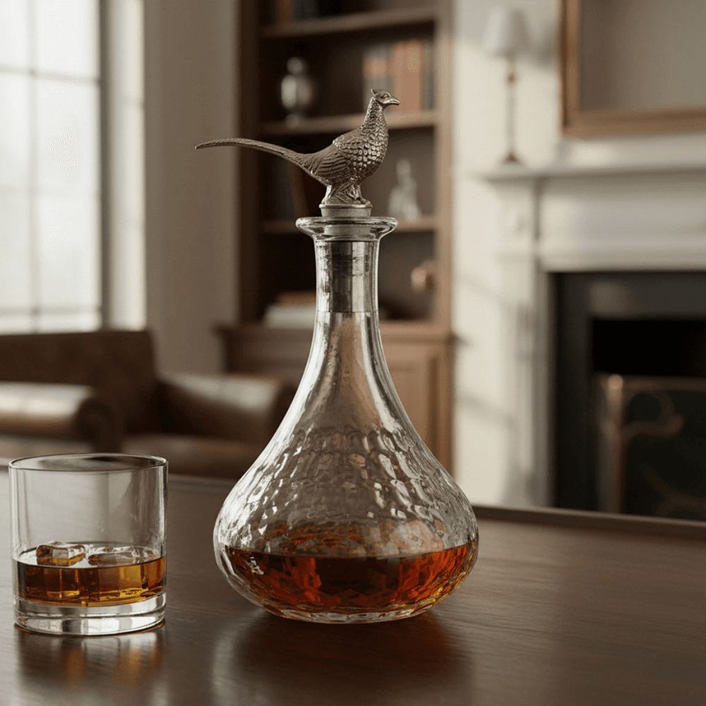Pheasant Decanter & Stopper