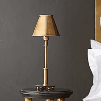 Pod Table Lampbase, Antique Brass