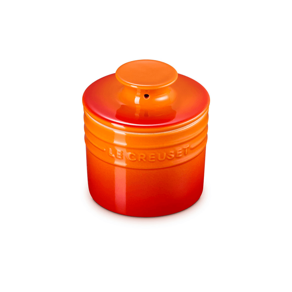Stoneware Butter Crock, Volcanic