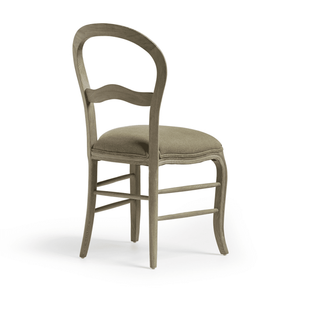 Brinley Linen Dining Chair, Dark Lichen