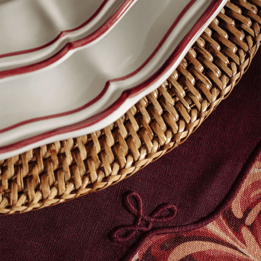 Martha Placemat, Burgundy