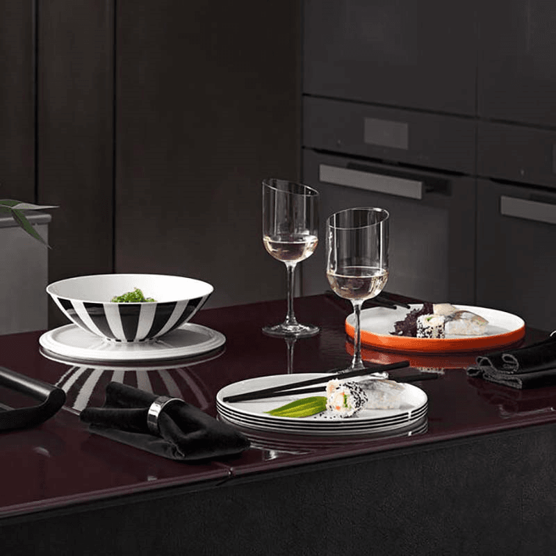 Iconic La Boule Memphis Stacking 7 Piece Plate & Bowl Set