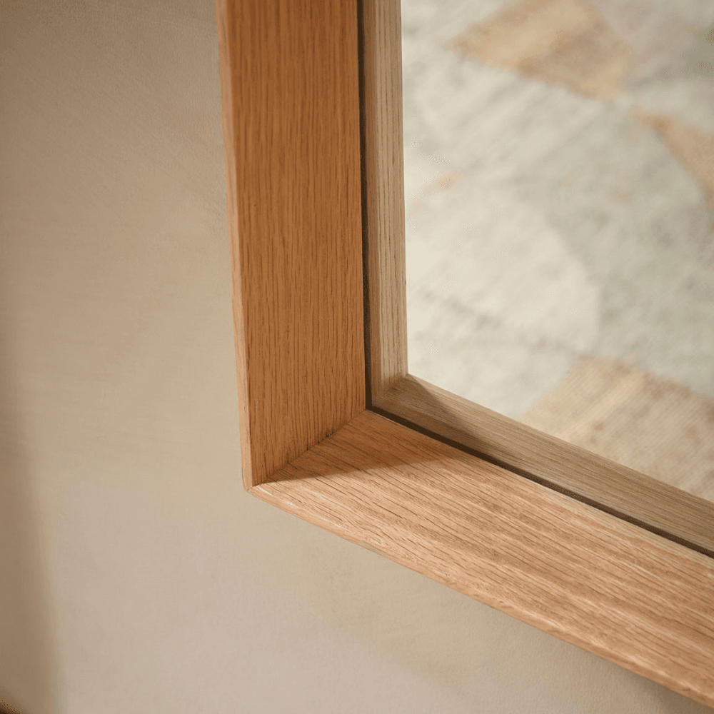 Deep Framed Mirror, Oak