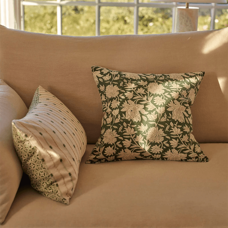 Dora Cushion Cover, Green