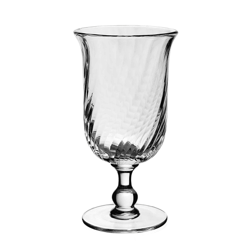 Image showing the Waves Footed Vase, Clear product.