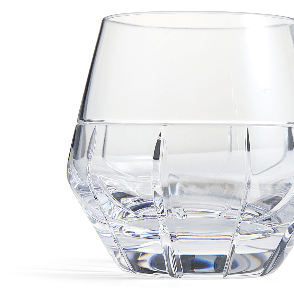 Luxe Graphite Pair of Tumblers, Clear