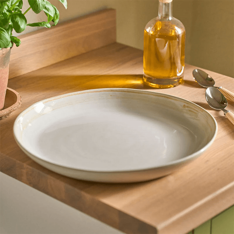 Amberley Round Platter, Yellow