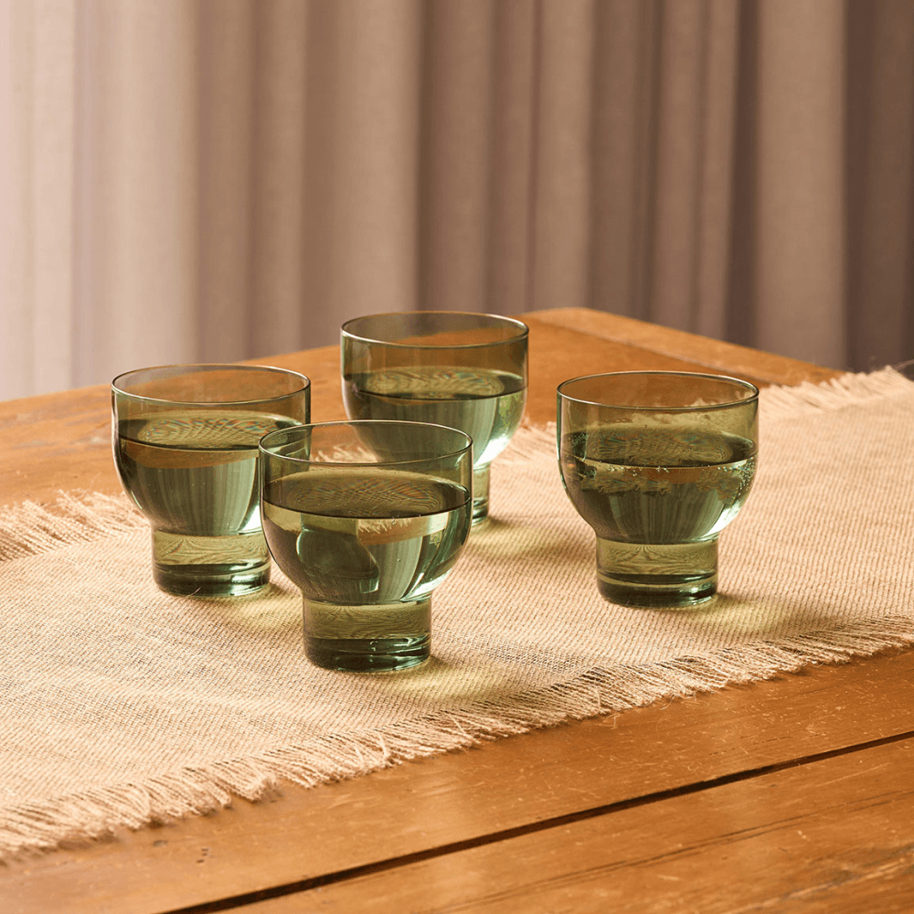 Set of 4 Tumblers, Green