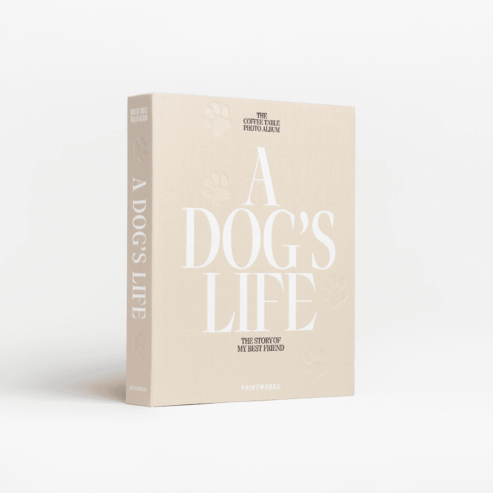 A Dog's Life Dog Photo Album, Beige